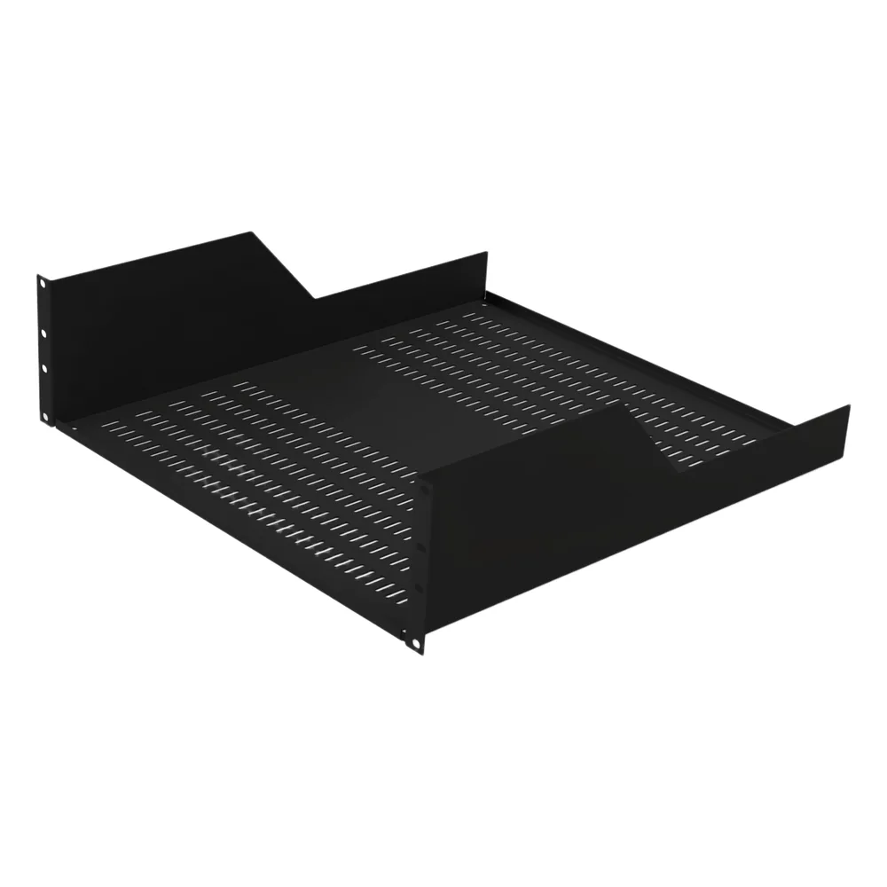 Charola Ventilada para Rack de 19", 50 cm de Profundidad, 3UR. Capacidad carga: 25 Kg
