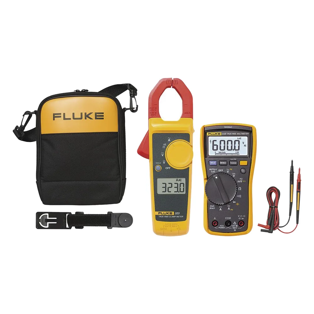 Juego de Multímetro FLUKE-117 y Amperímetro de Gancho Fluke-323