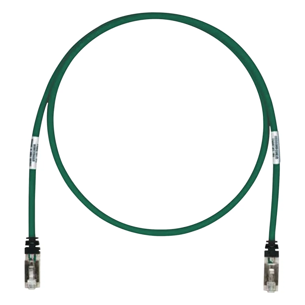 Patch Cord Cat6A, Blindado S/FTP, CM/LS0H, 7.62 Metros (25 Pies), Color Verde