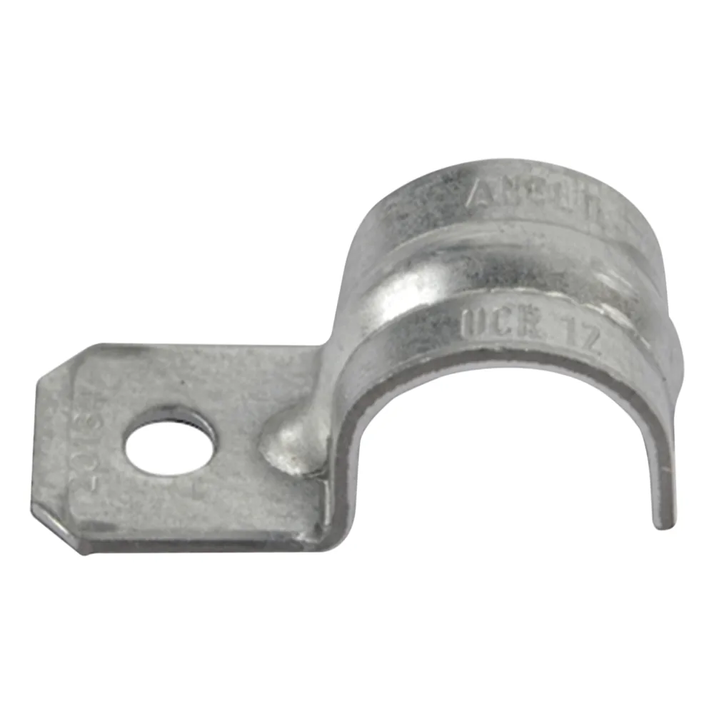 Abrazadera tipo Uña para Tubo Conduit Pared Gruesa y Conduit PVC de 1 1/2" (38 mm).