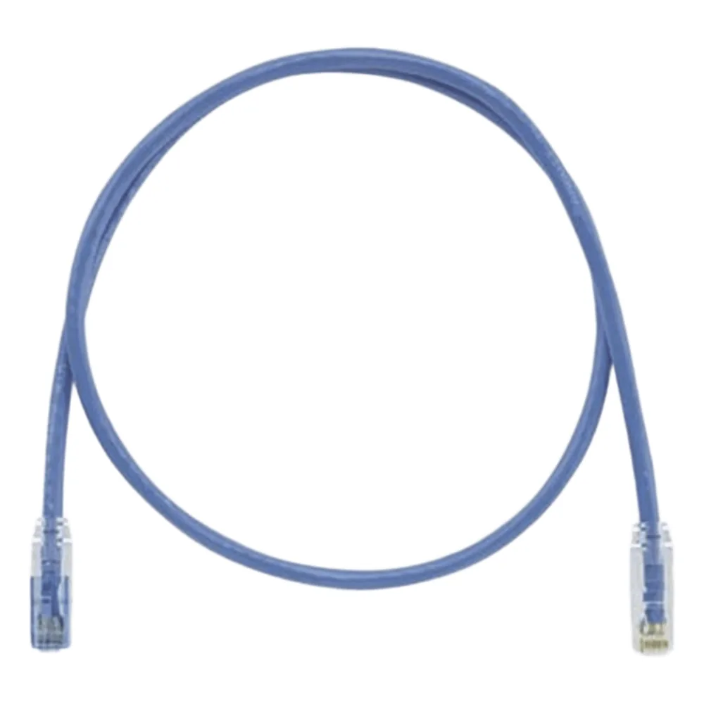 Cable de Parcheo TX6 Llaveado Azul, UTP Cat6, 24 AWG, CM, Color Azul, 0.91 Metros (3 Pies)