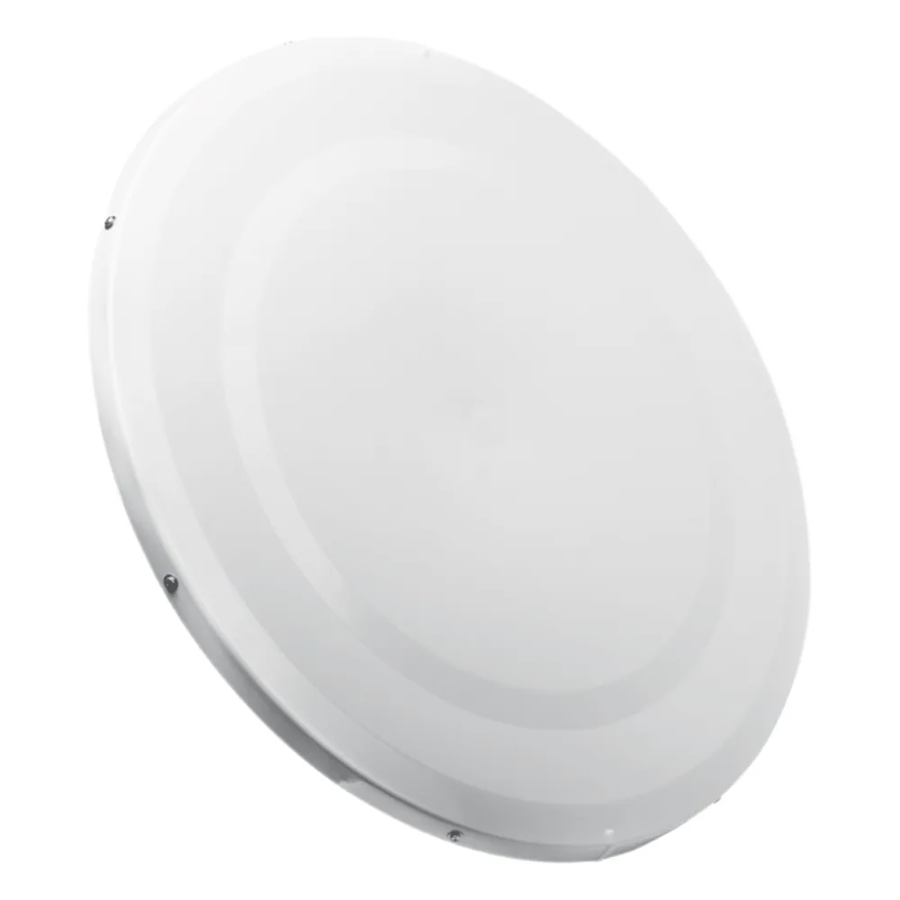 Antena Direccional de Alto Rendimiento / 33.0 ± 1 dBi / 3 ft / 5.9-7 GHz / Conectores SMA Hembra Inverso / Alto Aislamiento al Ruido / Fácil Montaje y herraje de acero inoxidable / Radomo Incluido