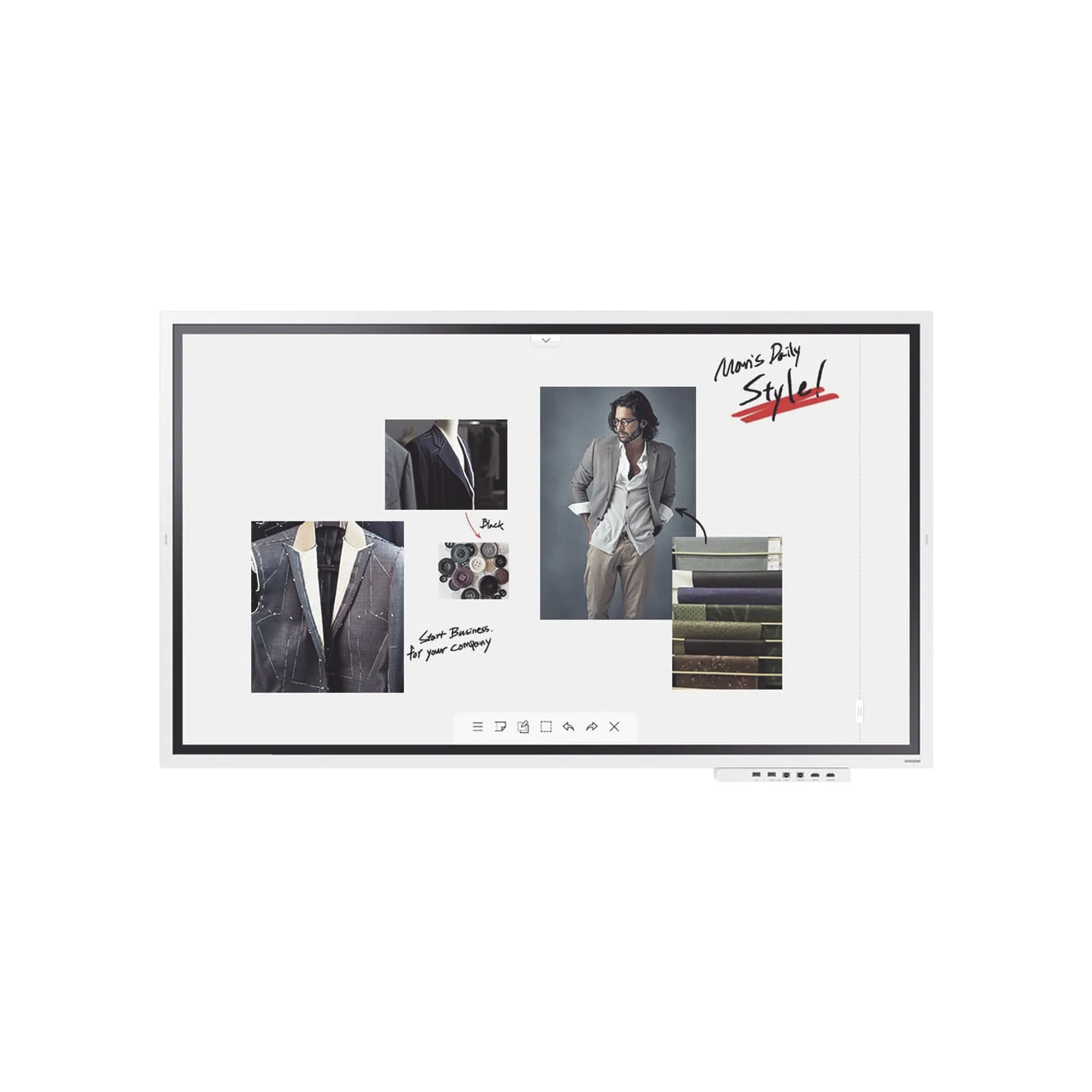 Pantalla Interactiva Touch de 65" con Lápiz Táctil / conectividad Wifi / USB / RJ45 / RS232 / HDMI / Salida Touch / Tizen SO / compatible con VESA