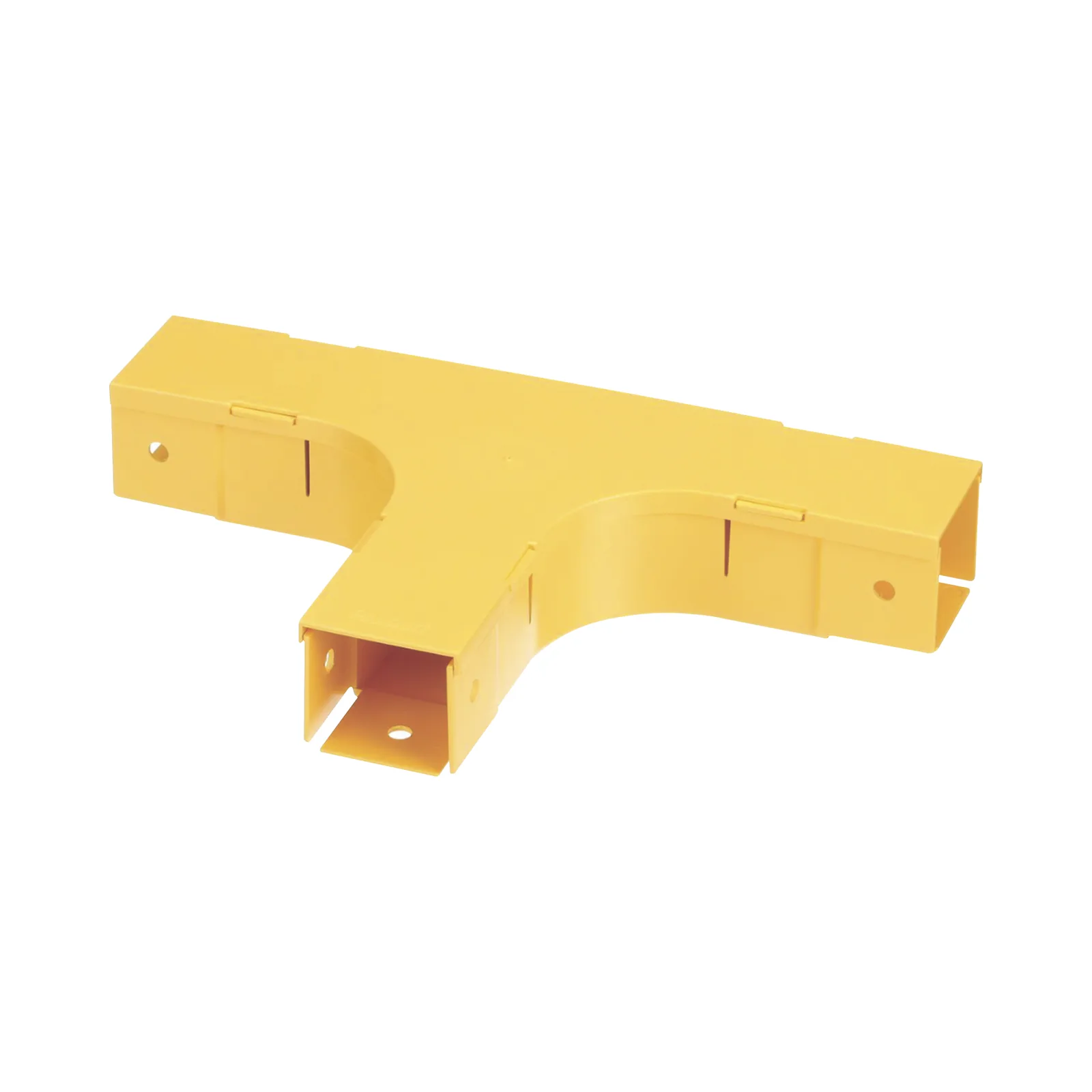 Accesorio en T Horizontal, Con Ángulos a 90º, Para Canaletas FiberRunner™ 2X2, Color Amarillo