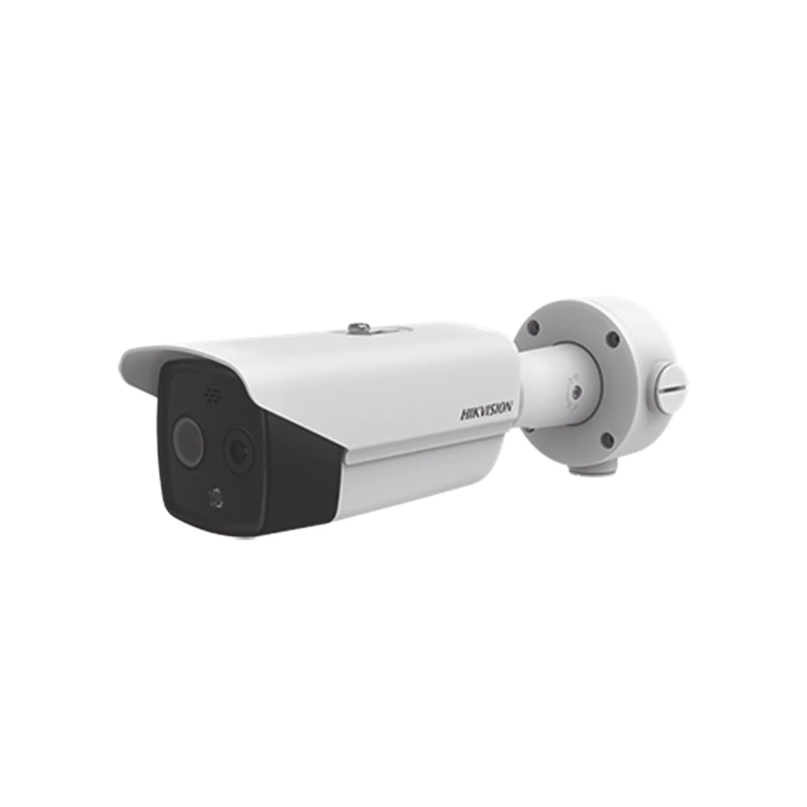 Cámara Bala IP Termográfica / Medición de Temperatura -20°C a 150°C / Alta Resolución Térmica 160 x 120 / Alarma por Excepción de Temperatura / Análisis de Video (VCA) / Óptica 5 MP / IP67