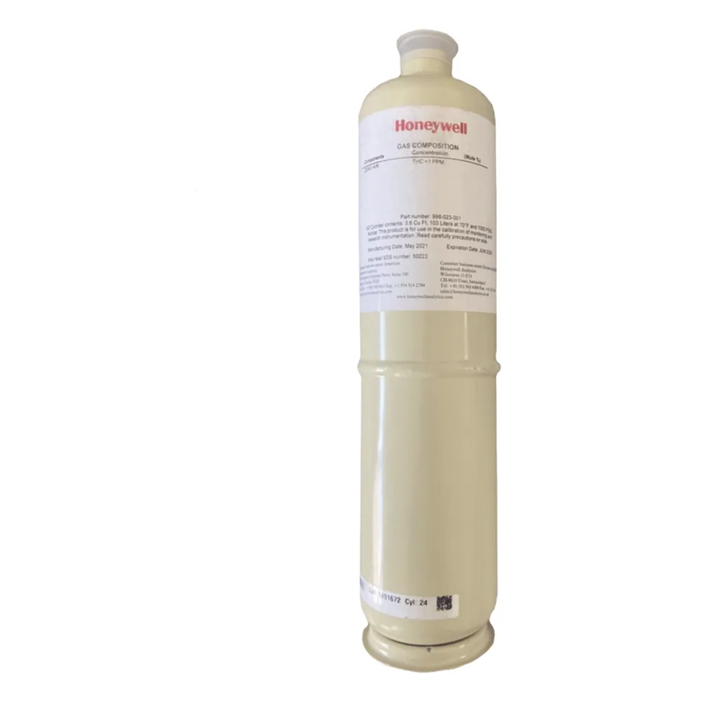 Cilindro de gas de calibración pentano/aire al 50% LEL, capacidad 103 litros, para detectores de gas serie XNX, XCD y S3K