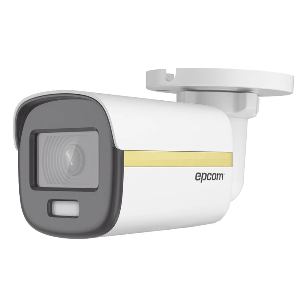 Bala TURBOHD 4K / Imagen a color 24/7 / Lente 2.8 mm / METAL / Luz Blanca 20 mts / Exterior IP67 / WDR 130 dB