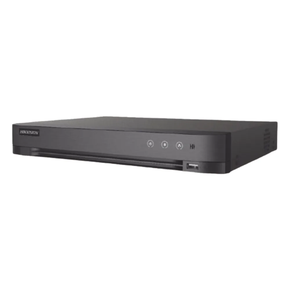 DVR 4 Canales TurboHD + 4 Canales IP / 8 Megapixel (4K) / Audio por Coaxitron / 1 Bahía de Disco Duro / Salida de Video en Full HD / H.265+
