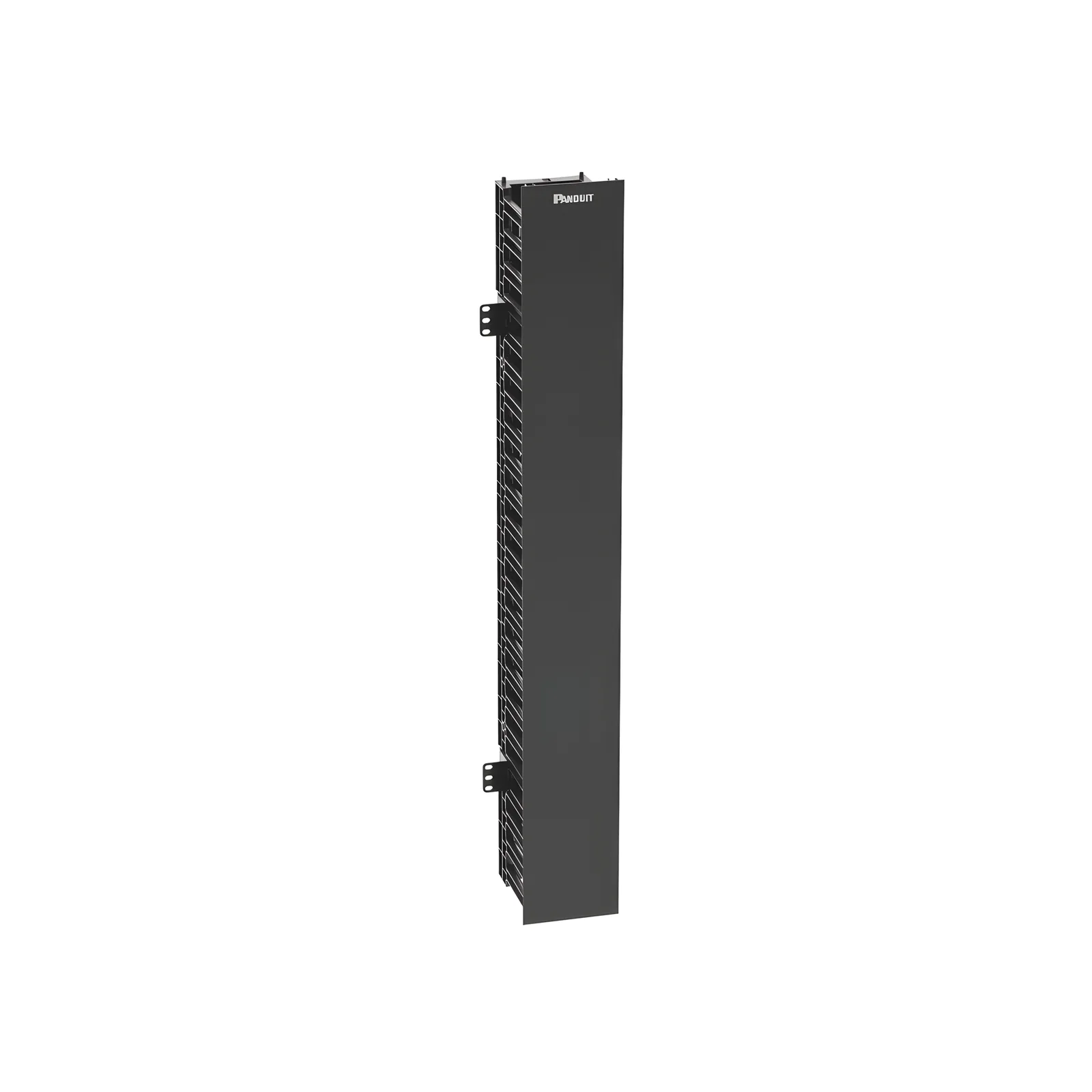 Organizador Vertical NetRunner, Sencillo (Solo Frontal), Para Rack Abierto de 22 Unidades, 4.9 in de Ancho, Color Negro