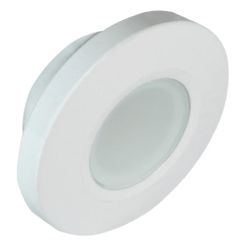 Luz led marina serie Orbit, emite luz de color blanco de 160 lúmenes, para uso interior o exterior, fabricado bajo norma de protección IP67.
