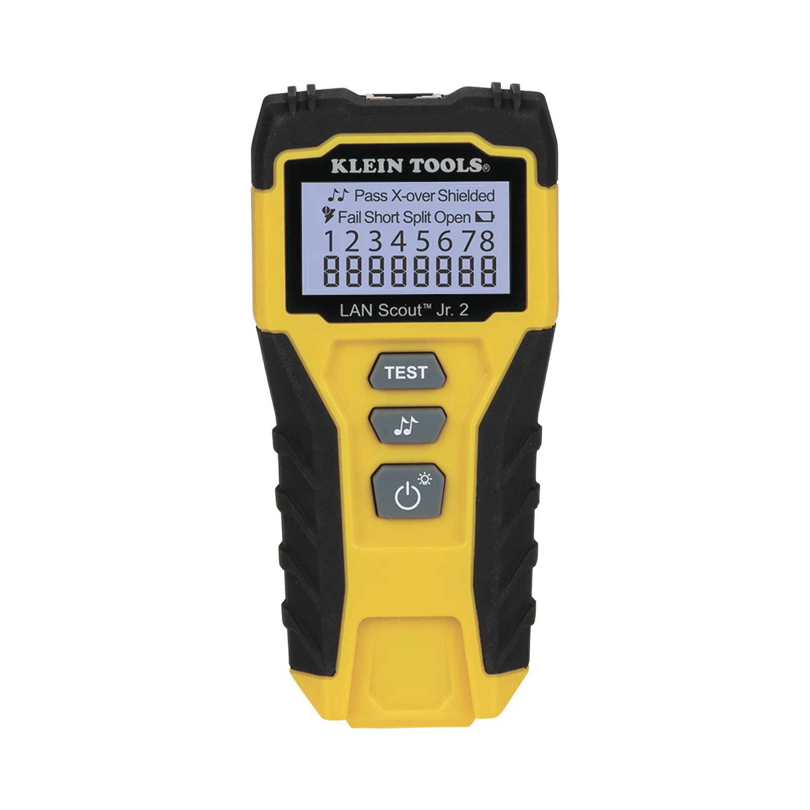 Tester de Cable LAN Scout™ Jr. 2/ Para: Prueba aprobada/ Error de Cableado/ Falla de Circuito Abierto o Cortocircuito/ Par Dividido/ Blindaje.