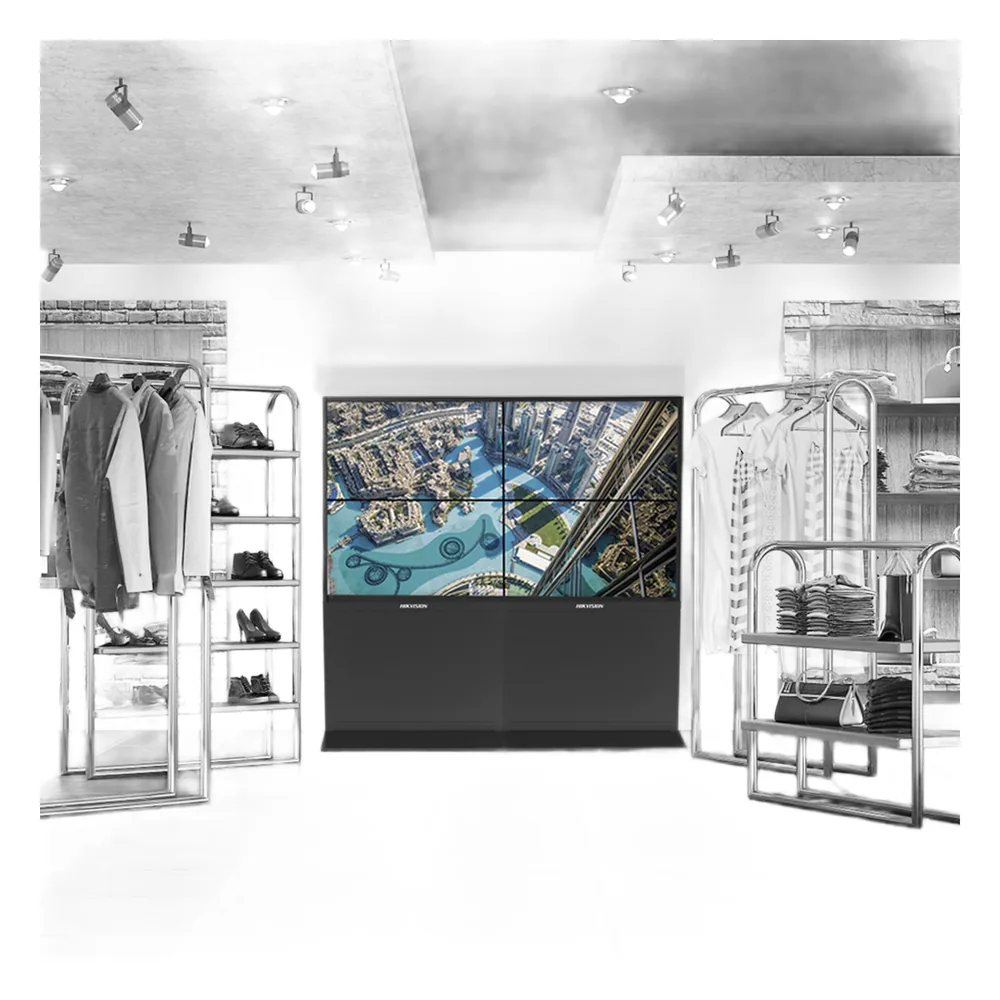 Kit Videowall Comercial 2X2 / Incluye 4 Pantallas 55" / Controlador de 2 Entradas HDMI / Base de Piso
