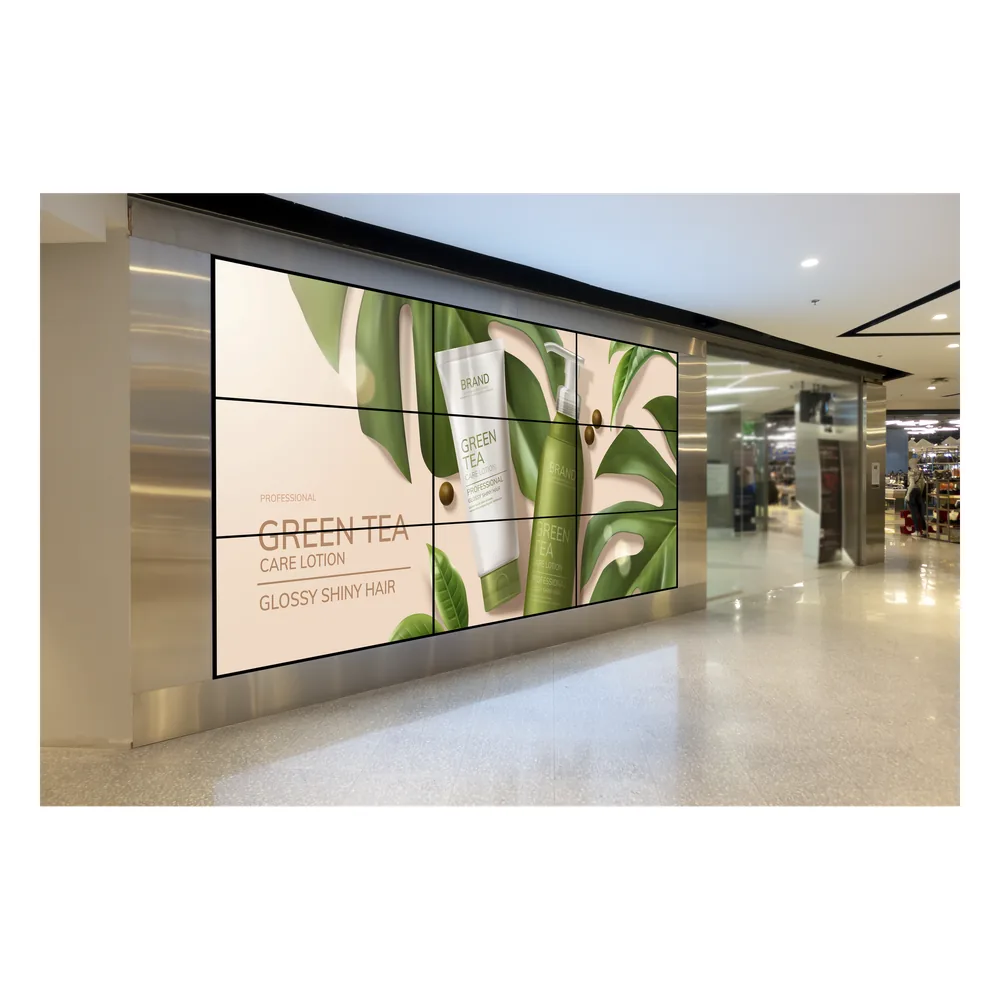 Kit Videowall Comercial 3X3 / Incluye 9 Pantallas 55" / 3 Controladores de 2 Entradas HDMI / Base de Pared