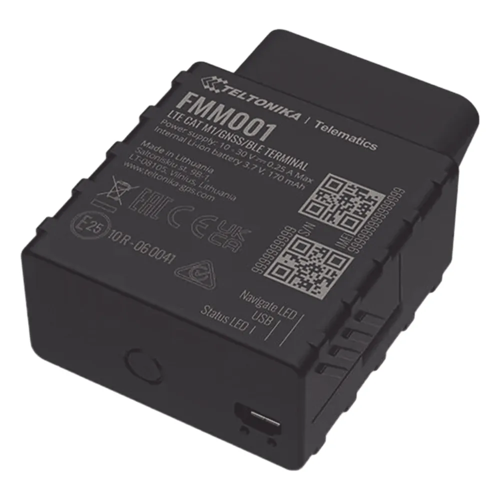 Eficiente rastreador vehicular 4G LTE CAT M1 OBD II