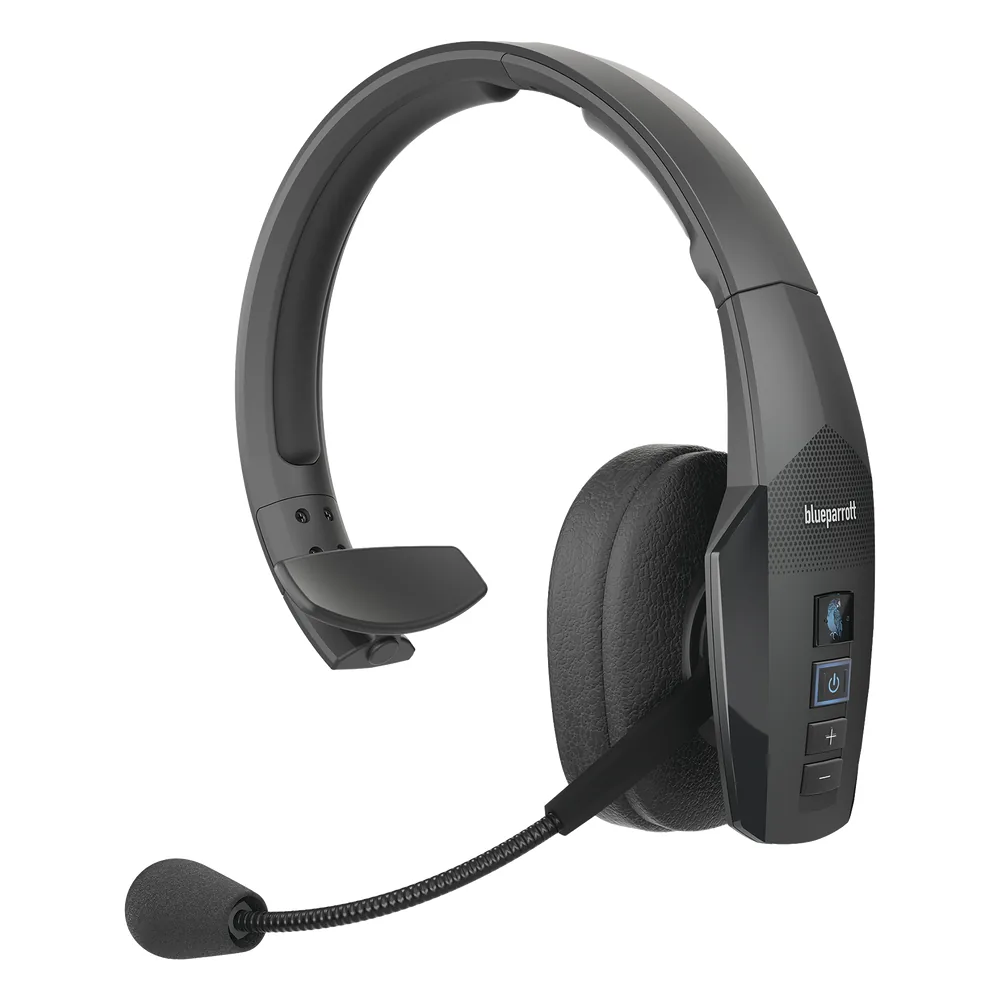 BlueParrott B450-XT MS , cancelación de ruido del 96%, Bluetooth, IP64, control de voz, para ambientes ruidosos (204305).