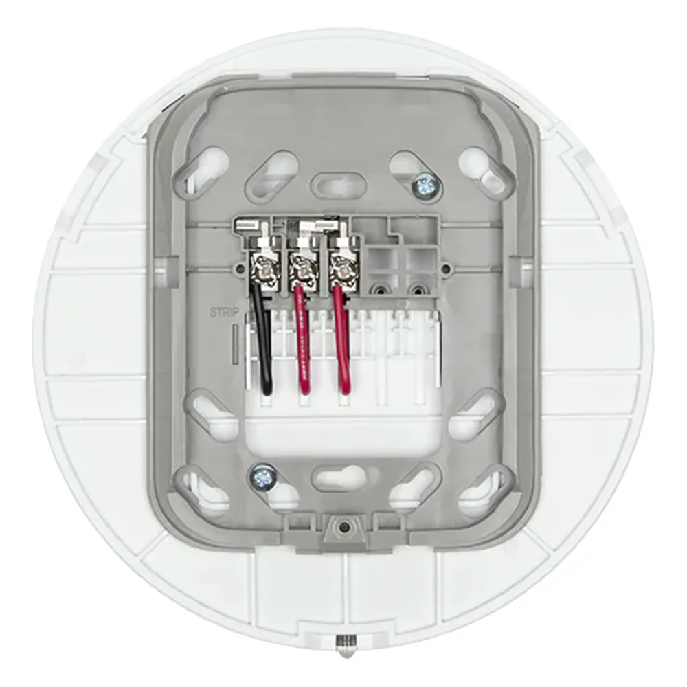 Base audiovisual inalámbrica direccionable para montaje en techo, color blanco, línea SWIFT compatible con paneles Fire-Lite