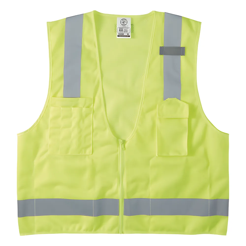 Chaleco de seguridad reflectante de alta visibilidad, mediano/grande. Con múltiples bolsillos de diferente capacidad