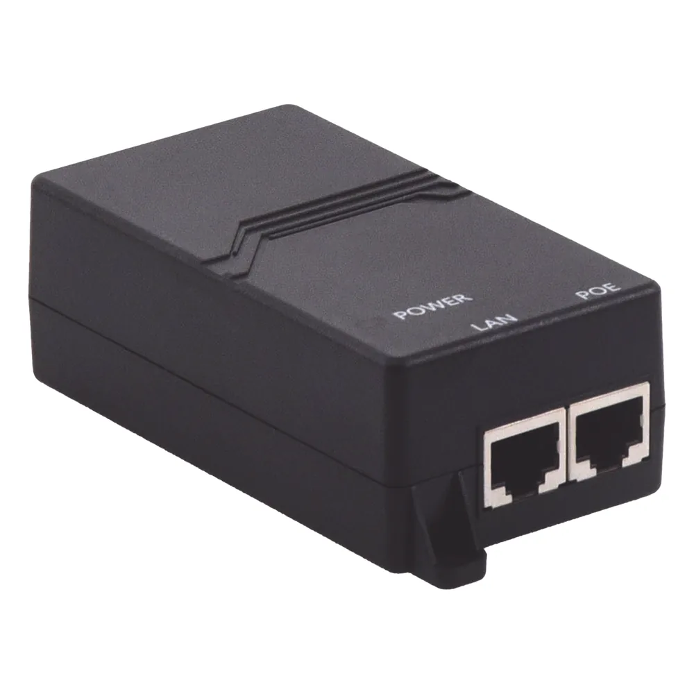 Inyector PoE Pasivo 48vcc Gigabit para APs Grandstream hasta 24W GWN7605, GWN7605LR, GWN7615, GWN7630, GWN7630LR, GWN7660, GWN7660LR y GWN7664.