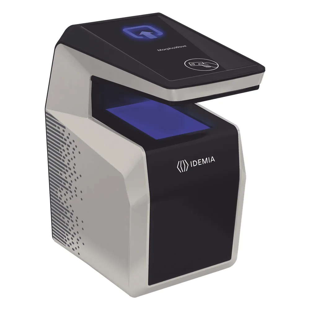 Lector de huella MorphoWave Compact / lector Prox/iClasss/Mifare/Desfire card reader.