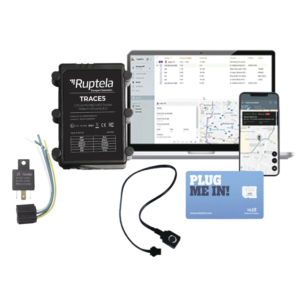KIT Localizador Vehicular 2G y 4G IP67 / Rastreo / Conducción eficiente / Deteccion de Jammer / Ideal para motocicletas / Apagado remoto / Incluye SIM500MB2Y / 1 AÑO DE EPCOMGPS