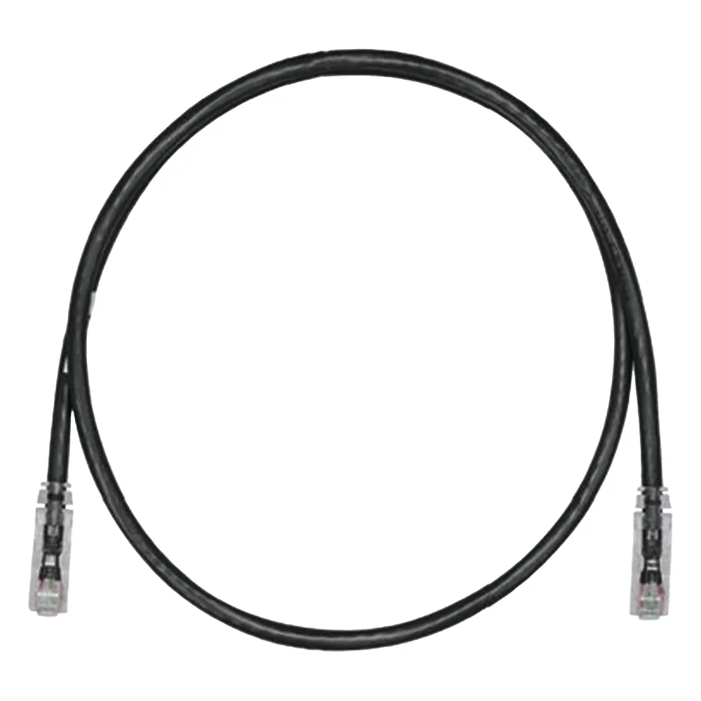 Cable de Parcheo TX6, UTP Cat6, 24 AWG, CM, Color Negro, 1.83 Metros (6 Pies)