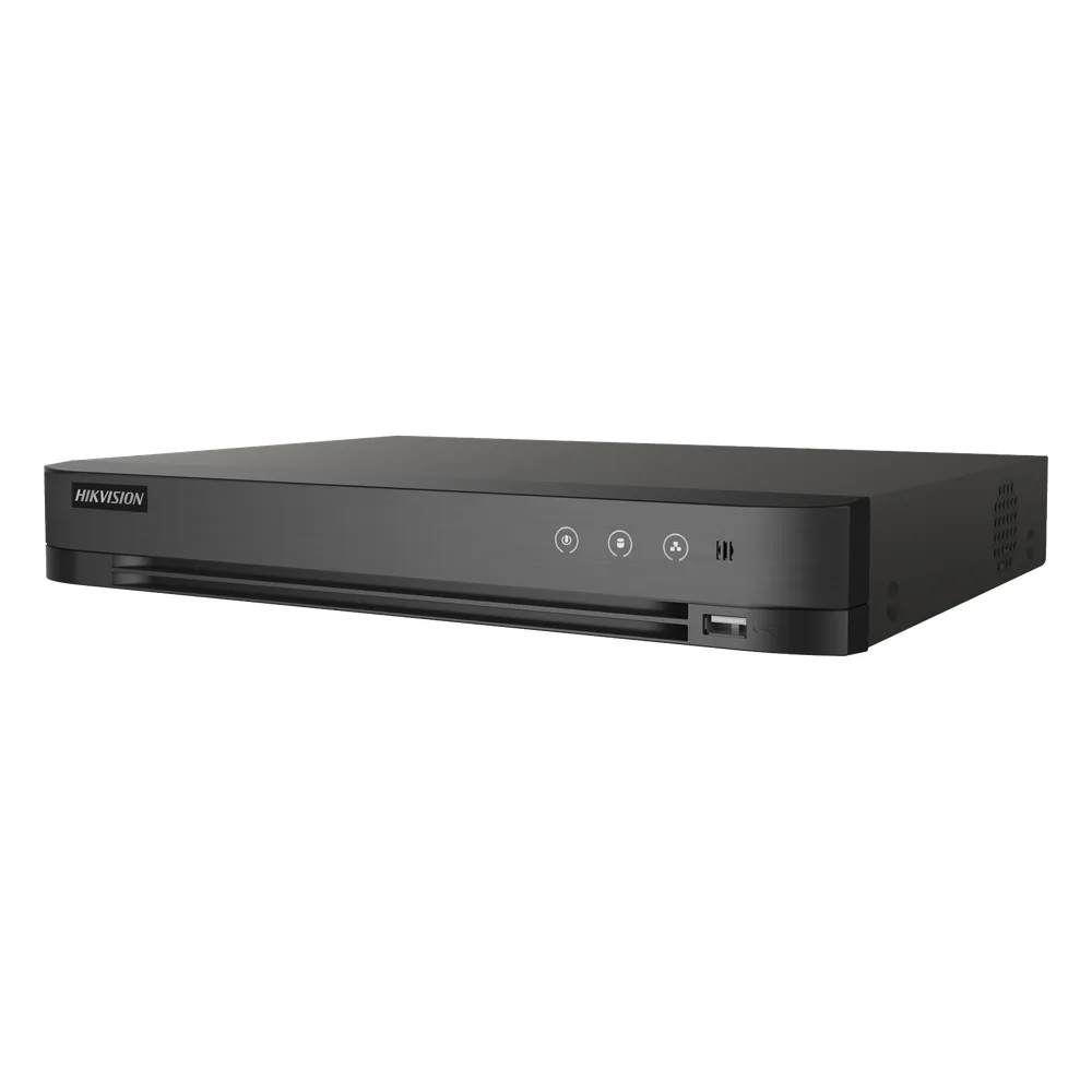 DVR 8 Canales TurboHD + 8 Canales IP / 8 Megapixel (4K) / Acusense (Evita Falsas Alarmas) / Audio por Coaxitron / 1 Bahía de Disco Duro / H.265+