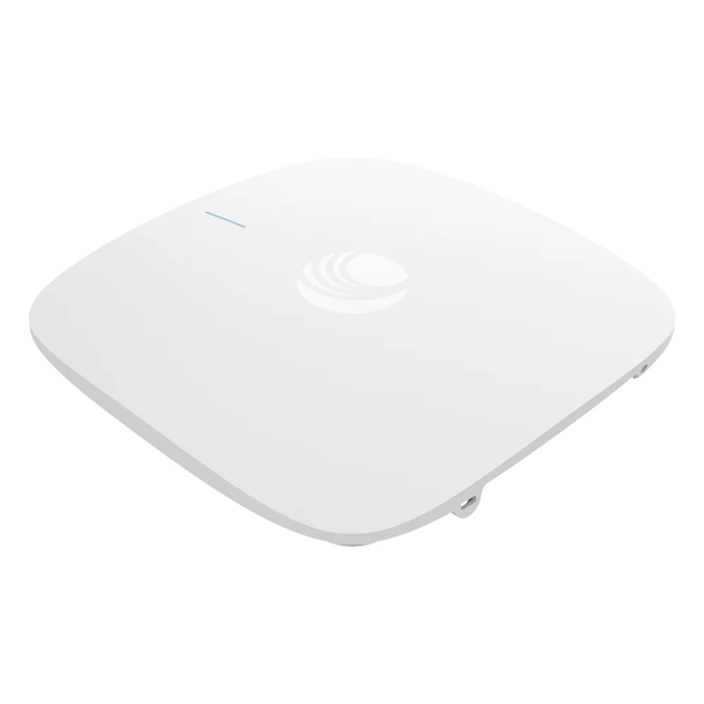 Access Point cnPilot XE3-4 WiFi 6/6E 802.11ax (2.4, 5 y 6 GHz), 3 radios definidos por software (SDR), MU-MIMO 4x4, Políticas de control de aplicaciones, hasta 1,500 clientes, gestión desde la nube, hasta 6.6 Gbps.