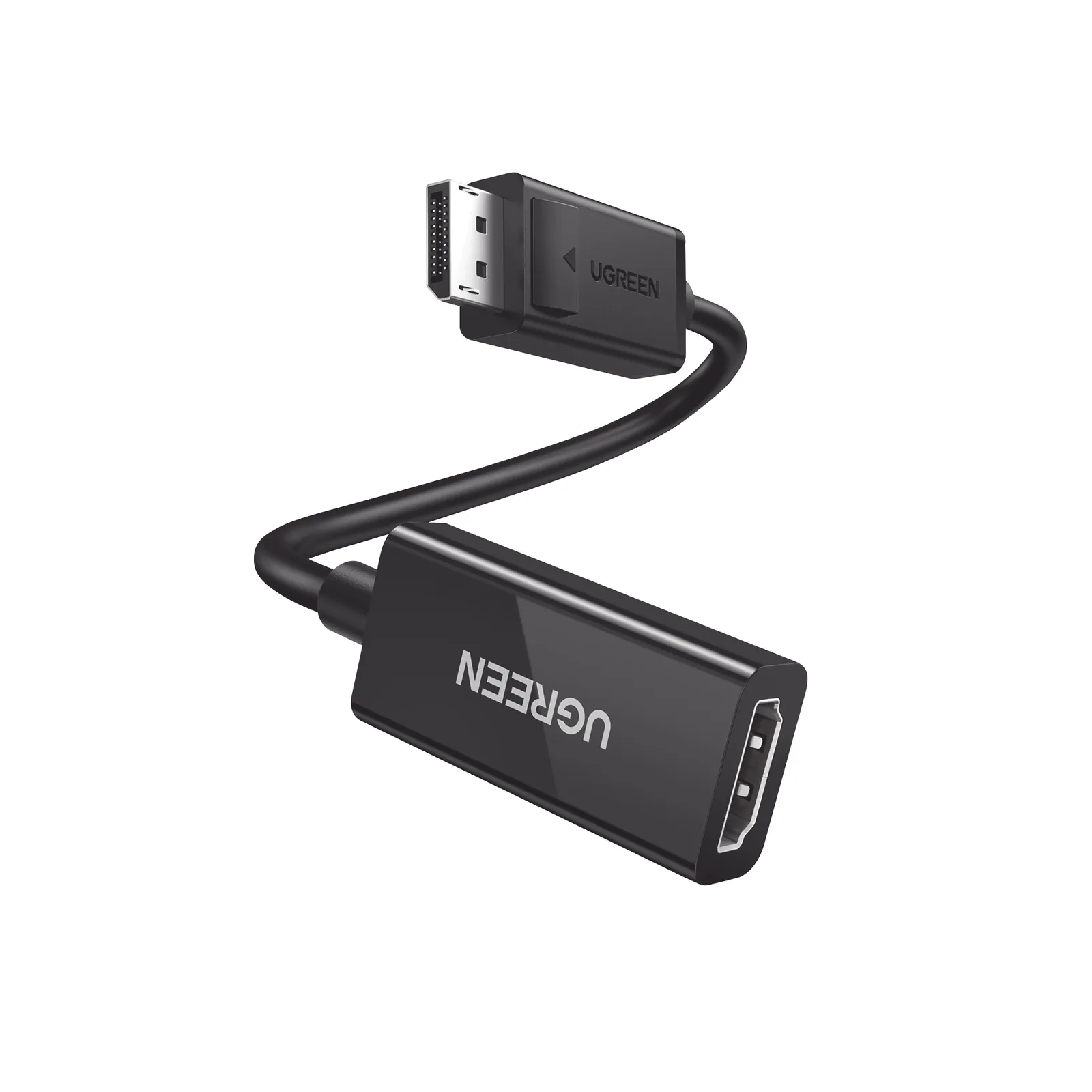 Convertidor DisplayPort a HDMI 4K@60Hz | 3D | HDR | Blindaje Interno | Botón Liberador | Largo 25 cm (9.84 Pulgadas) | Carcasa de ABS | Plug & Play.