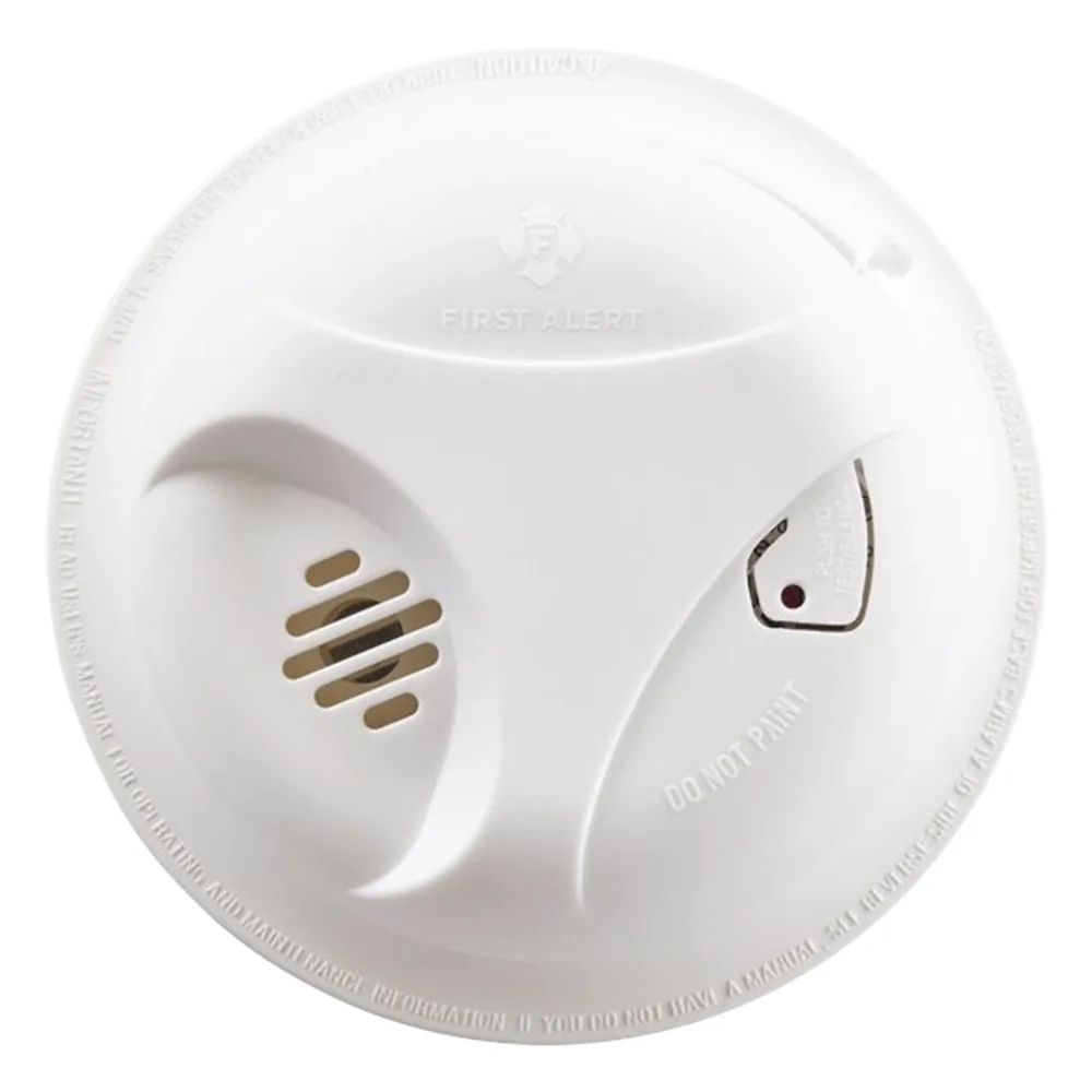 Detector de Humo Autónomo, No Requiere Panel, Con Botón para Silenciar, Sensor por Ionización