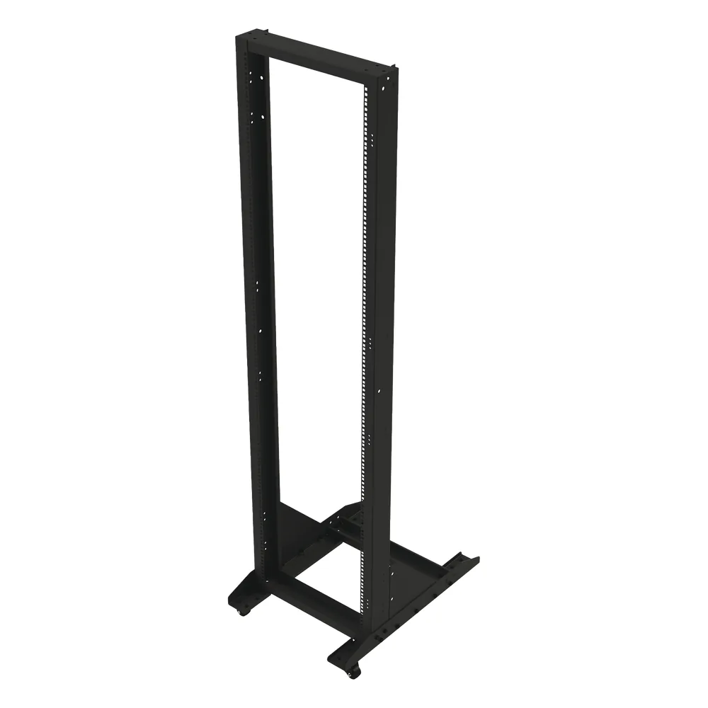 Rack Móvil de Acero de 2 Postes, 45 UR, Incluye 4 Ruedas Uso Rudo.