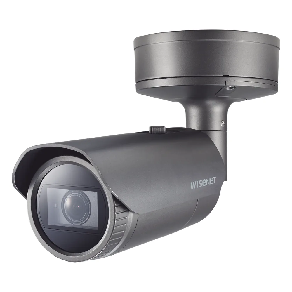 Camara Bala IP 4K con IA / Lente Motorizado 4.5 a 10mm / P-Iris / WDR 120dB / H.265 / RanuraSD / Protección IP67 IK10 NEMA4X