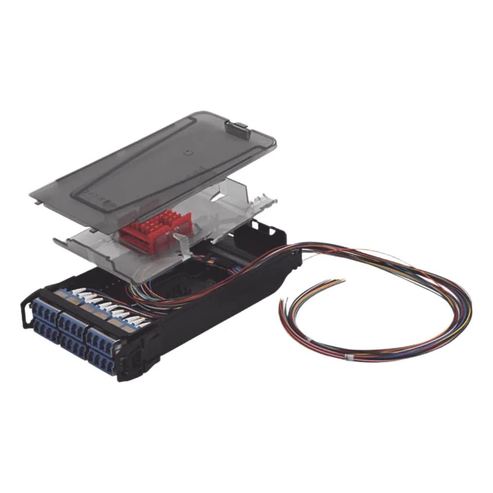 Cassette para Empalme (Fusión) LightVerse, Hasta 24 Fibras, Conectores LC/UPC Shuttered, para Fibra Monomodo, 900um, 1 Metro (3.28 Pies)