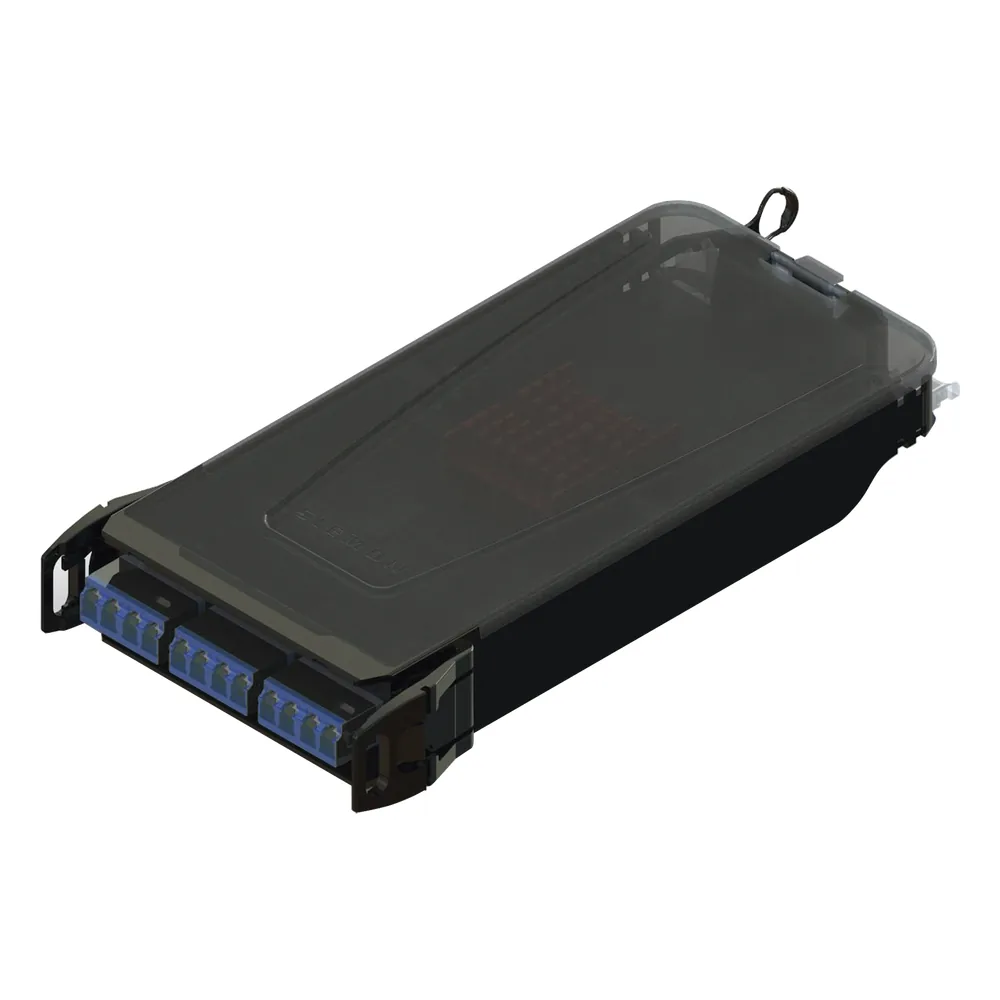 Cassette para Empalme (Fusión) LightVerse, Hasta 12 Fibras, Conectores LC/UPC Shuttered, para Fibra Monomodo, 900um, 1 Metro (3.28 Pies)