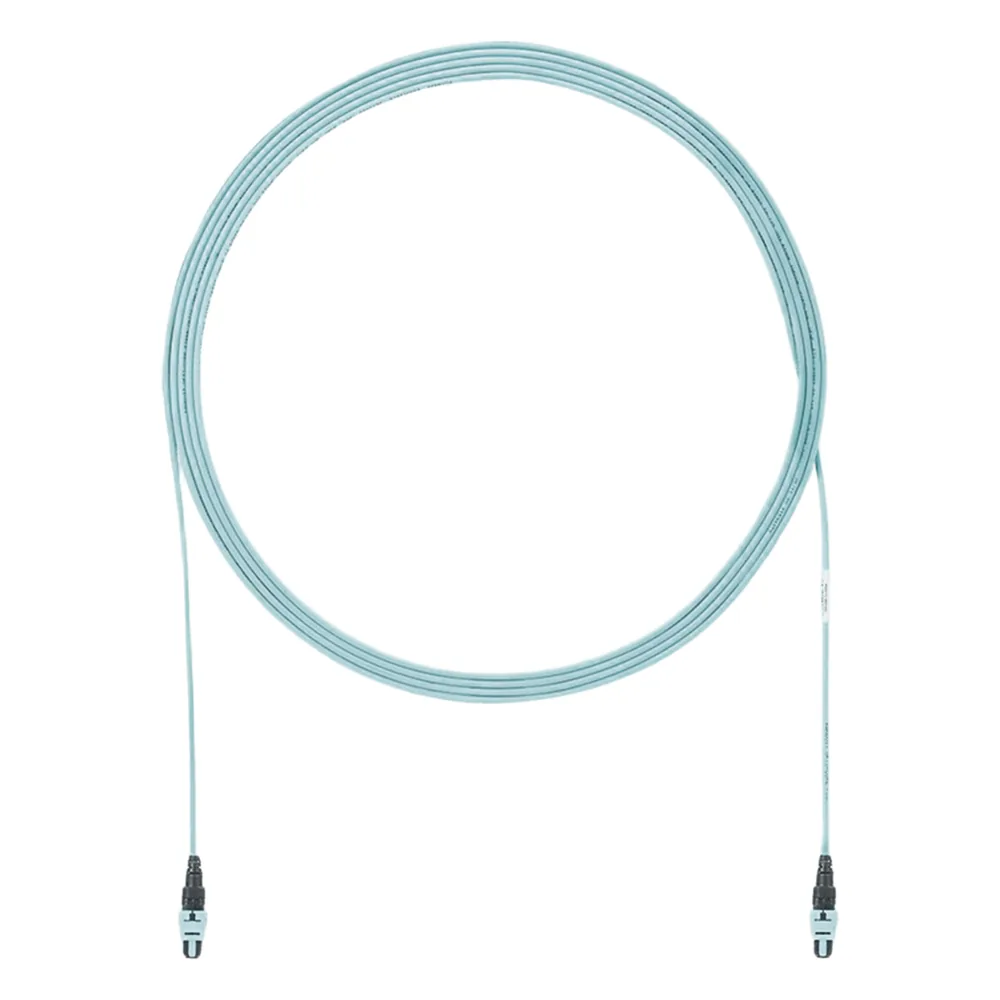 Cable de Interconexión de 12 Fibras Ópticas Multimodo OM4, de PanMPO Hembra a PanMPO Hembra, Polaridad A, LSZH, de 1.5 Metros (4.92 Pies)