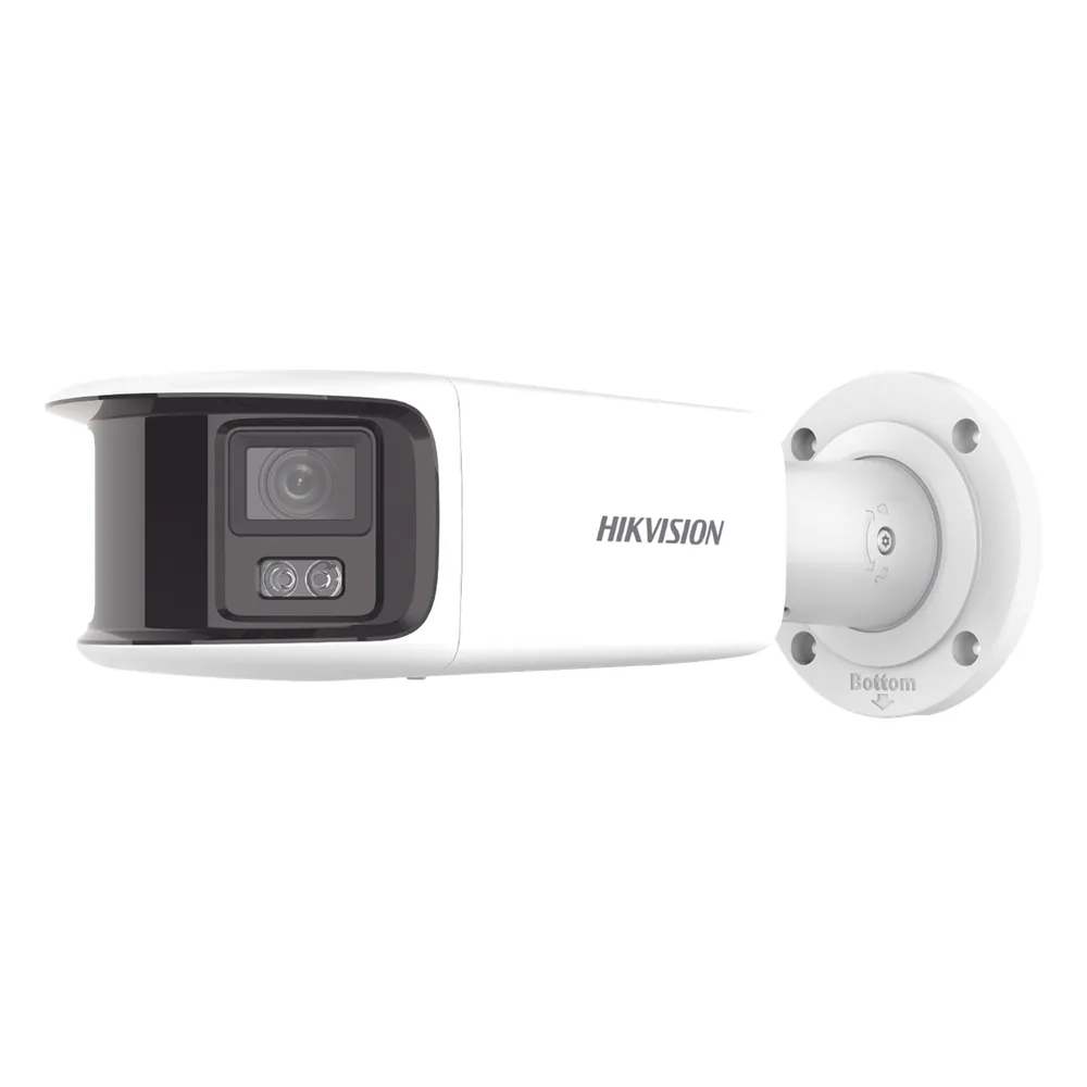 [ PROTECCIÓN ACTIVA ] Bala IP Panorámica 8 Megapixel / 180° / Lente 4 mm / Imagen a Color 24/7 / PoE / WDR 130° / IP67 / ACUSENSE / Protección Activa (Luz Estroboscópica y Alarma Audible) / 40 mts Luz Blanca / MicroSD