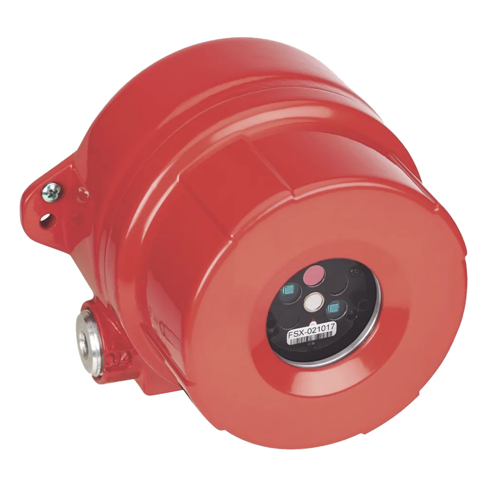 Detector de flama multiespectro QuadBand IR3+, cono de visión de 90°, alcance mayor a 60 m, a prueba de explosión, familia FSX