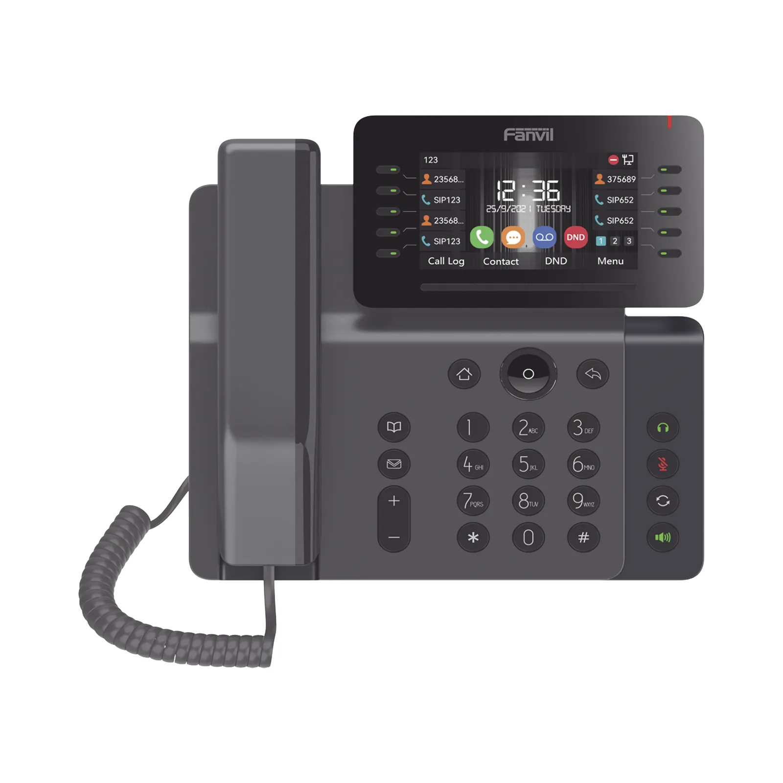 Teléfono IP Empresarial Esencial WiFi / Bluetooth, 20 líneas SIP, pantalla a color 4.3" ajustable, PoE, puertos Gigabit, conferencia local de 6 vías.