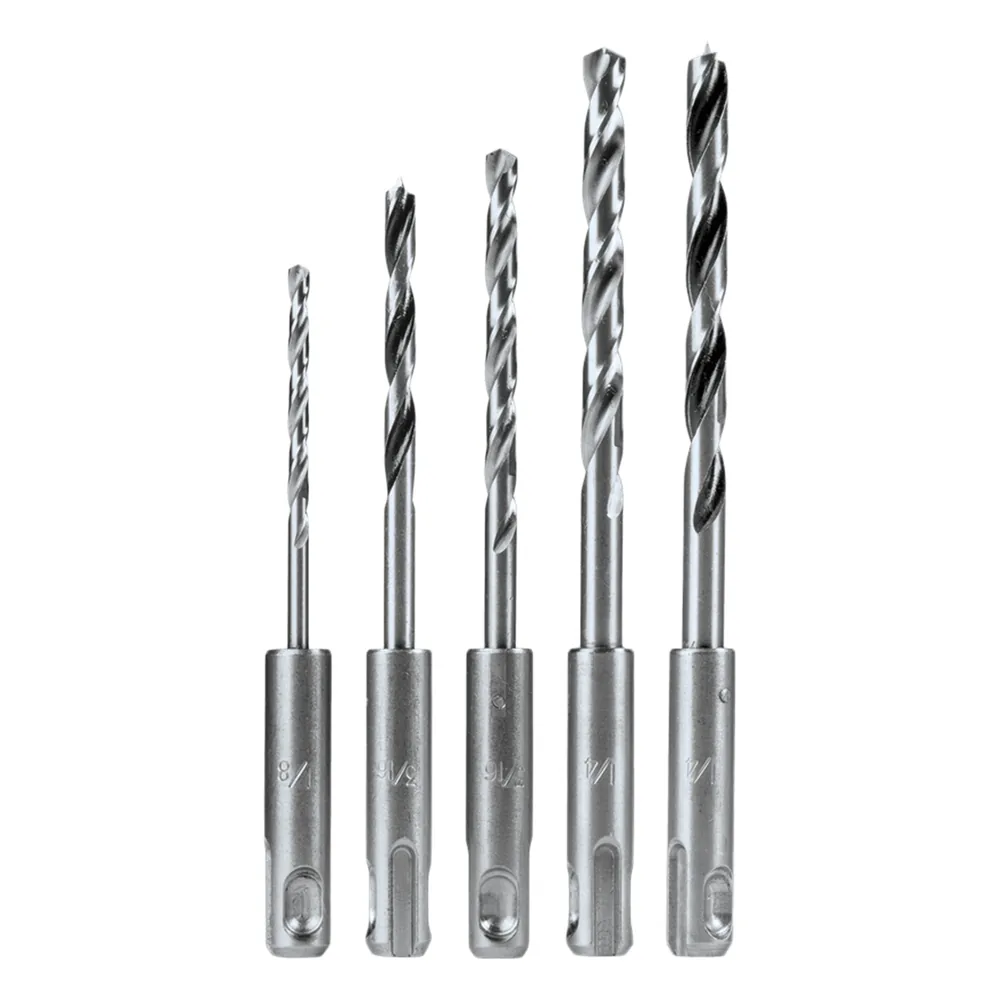 Juego de 5 Pzas. de Broca SDS-PLUS para Madera y Metal