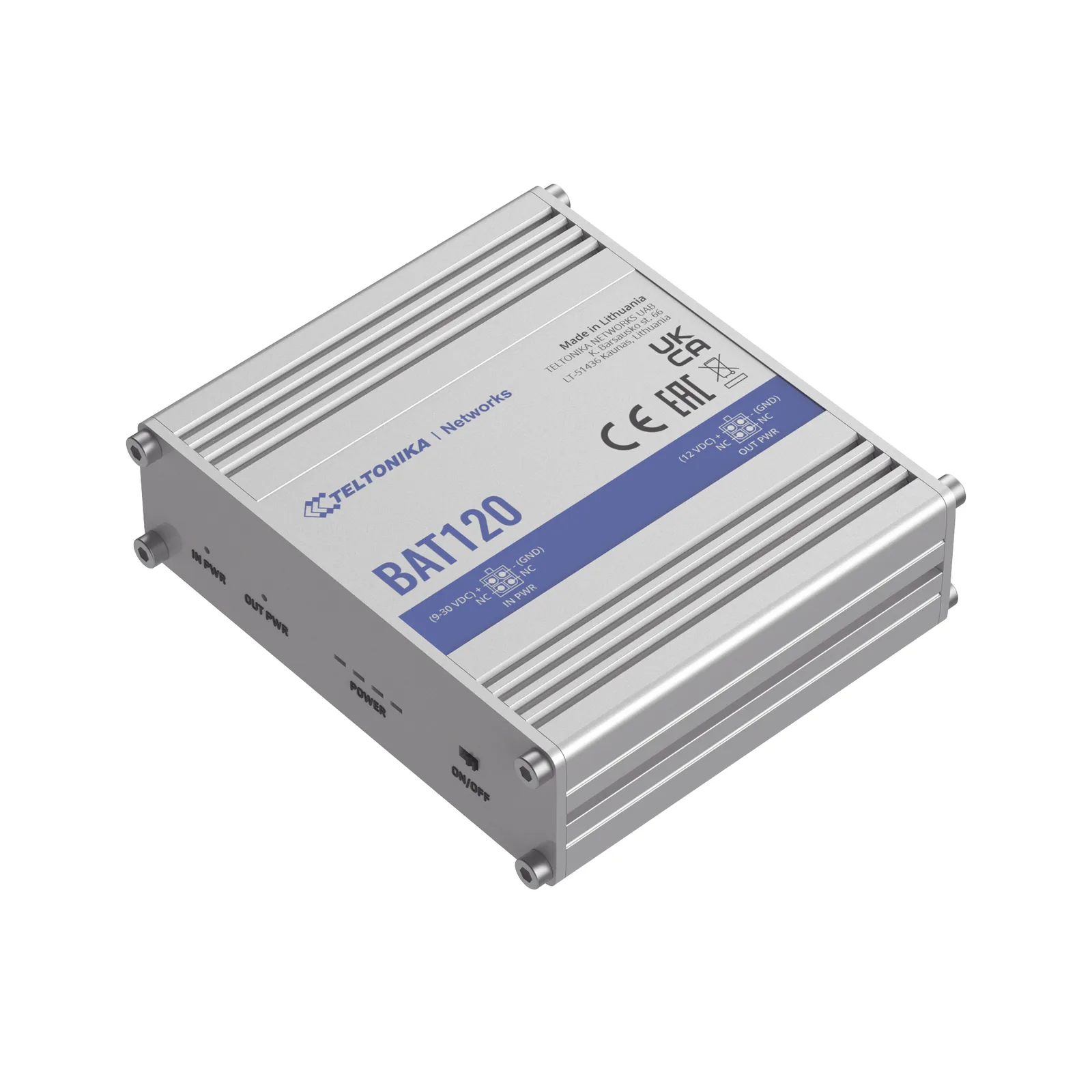 UPS industrial para (RUT2xx, RUT9xx, RUTXxx, TRBxxx) 2300 mAh 17 Wh, 12 volts de salida