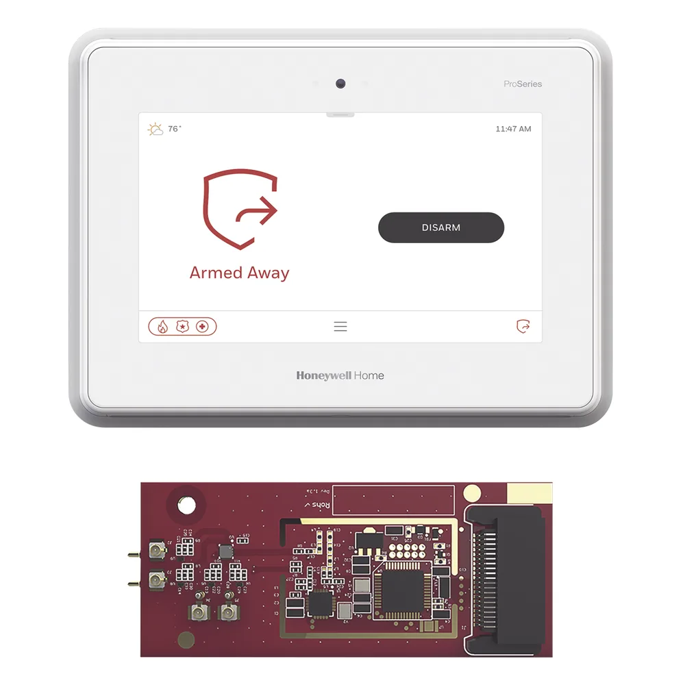 Panel de alarma todo en uno de 7 pulgadas con módulo de toma de control para sensores inalámbricos de otras marcas (5800, 2GIG, DSC, ITI/Qolsys, Bosch)