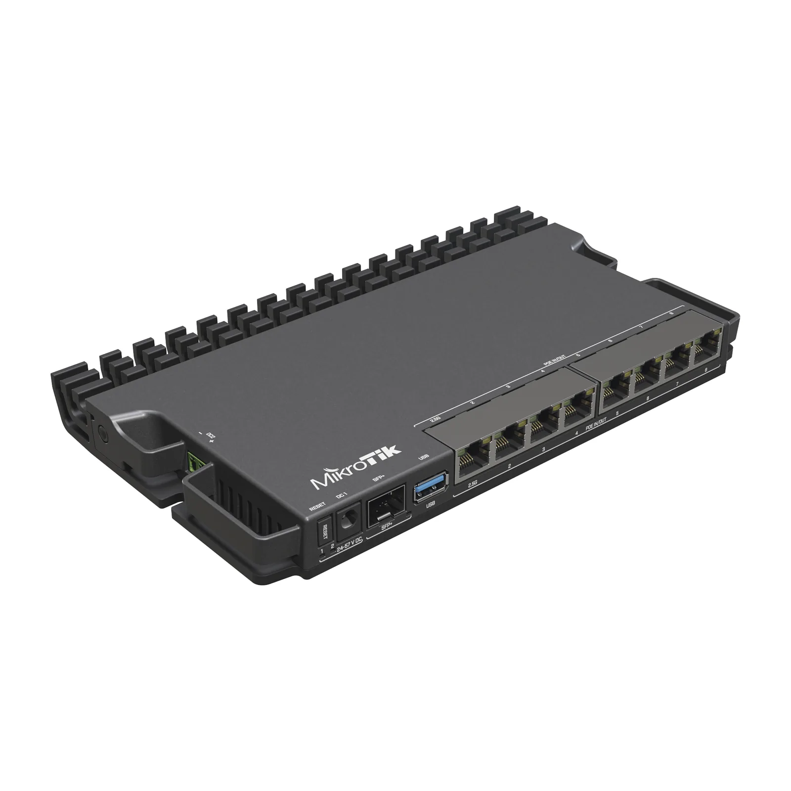 RB5009UPr+S+IN 8 puertos PoE in/out, 1 SFP+, Solo RouterOS v7