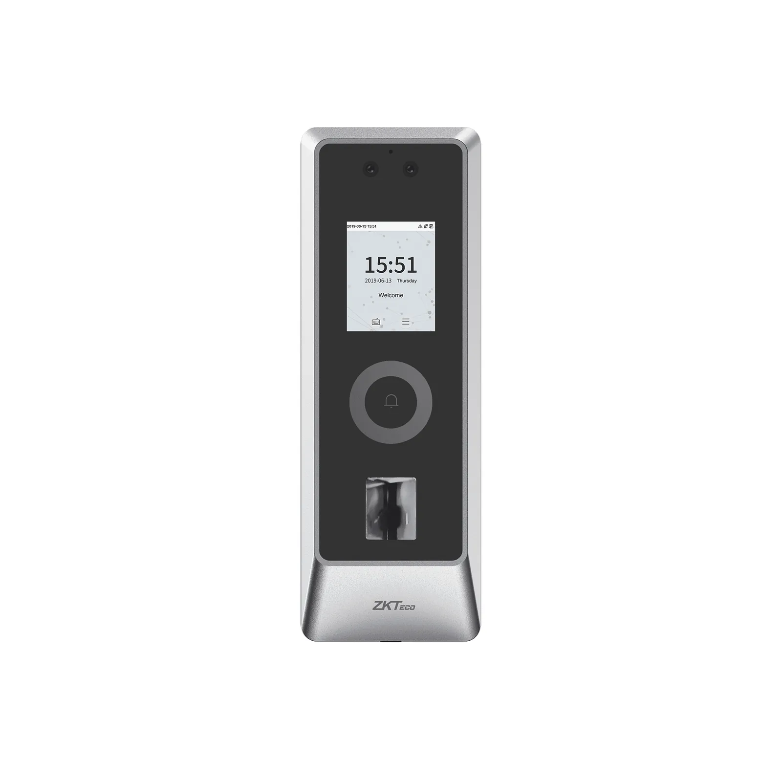 Lector Autónomo Facial y Huella Digital / 30,000 Rostros / IP66 IK07 / TCP/IP Wiegand RS485 / Exterior / ZKBio CVSecurity