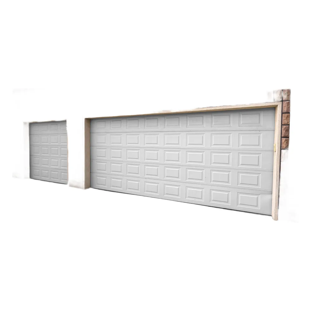 Puerta de Garage de alta calidad, Color blanco 9X7 pies, AISLADA, Estilo Americana , CUADRO CORTO.