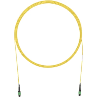Cable de Interconexión de 12 Fibras Ópticas Monomodo OS2, de PanMPO Hembra a PanMPO Hembra, Polaridad A, LSZH, de 1.5 Metros (4.92 Pies)