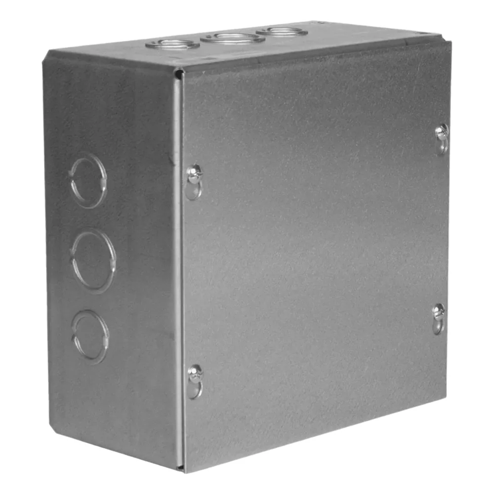 Caja Extra Grande 6" x 6" x 4"/ Profundidad 4"/Entradas Laterales-Finales 2 Entradas de 1/2"- 3/4", 1 Entrada de 3/4" - 1"/ Incluye tapa.