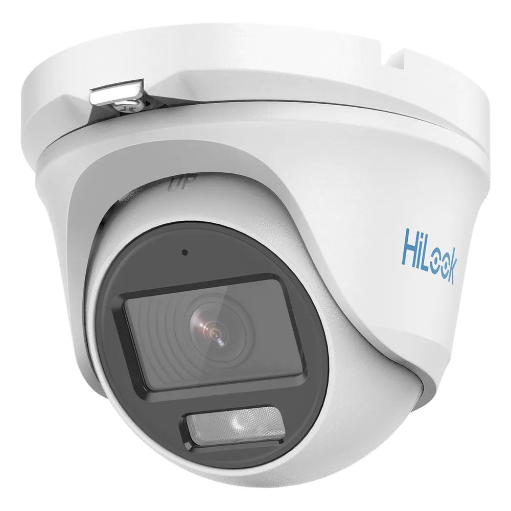 [ColorVu] Turret TURBOHD 1080p / Imagen a color 24/7 / Lente 2.8 mm / Micrófono Integrado / Luz Blanca 20 mts / IP66 / Metálica