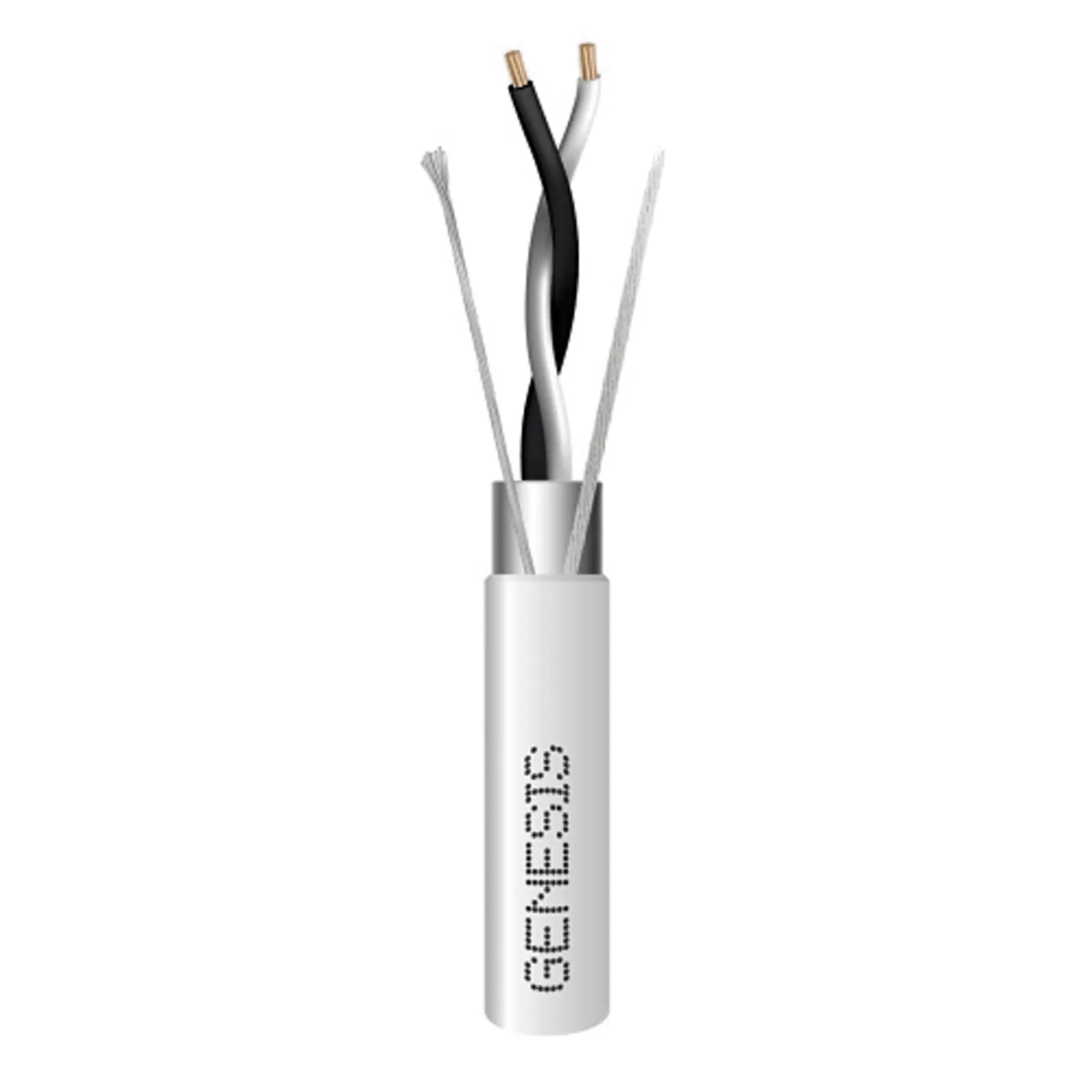 Bobina de 305 m (1000 ft) / Cable para Datos EIA-485 2x22 AWG / Blindado Trenzado / Plenum / Blanco