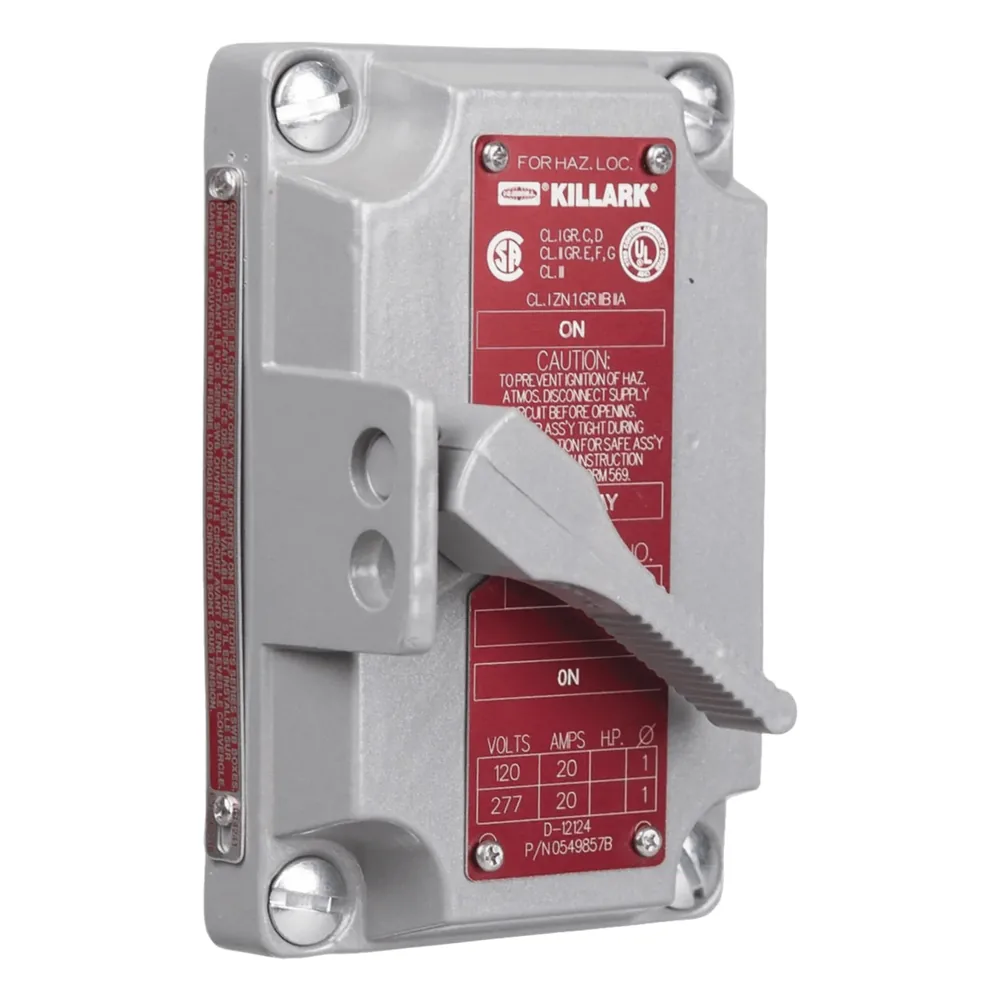 Tapa P/Interruptor Serie XS D/ 2 Polos 20 A 120/277 V CA.