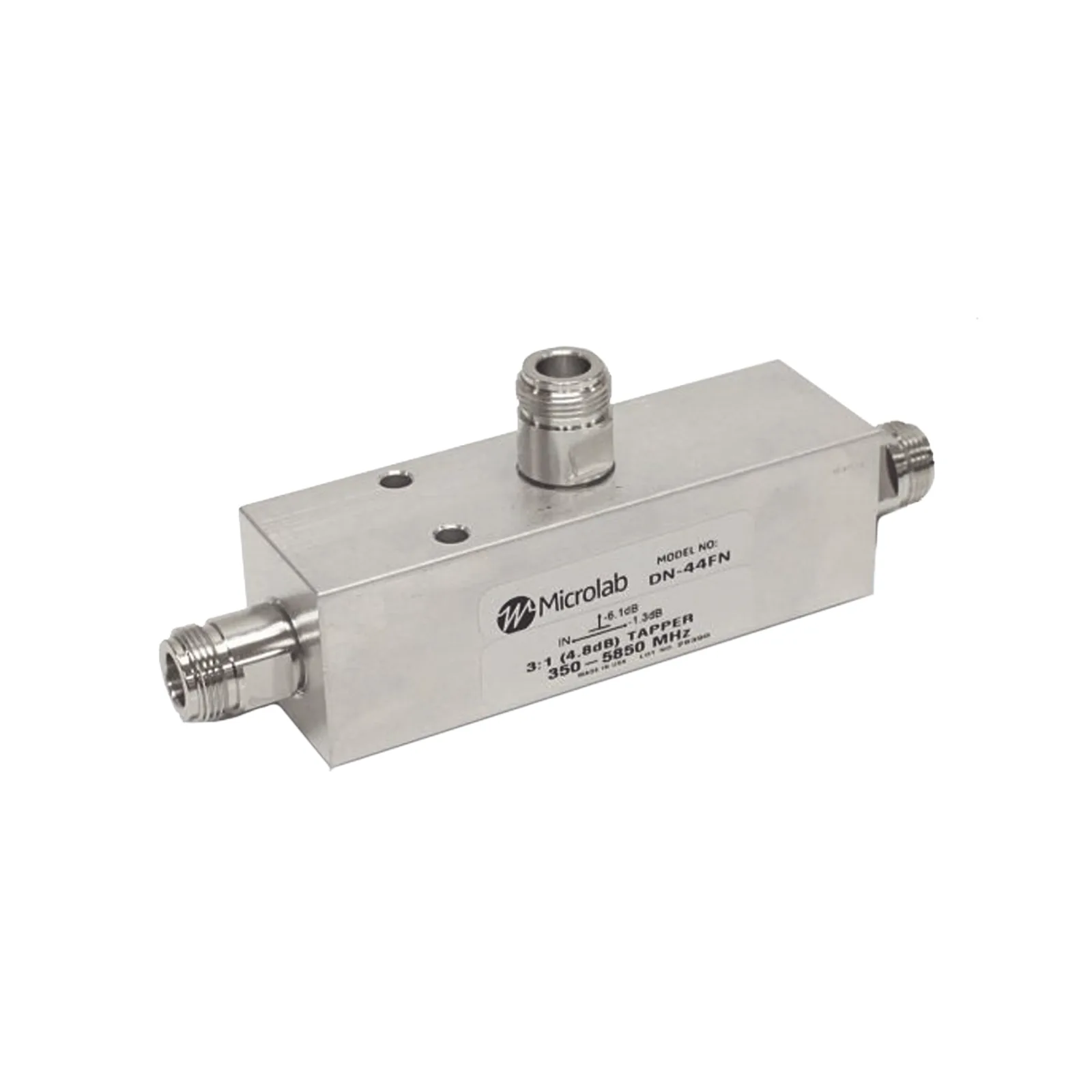 SEPARADOR 10dB (10:1) Tap 350-5930MHz 500W -161dBc 4.3-10 IP67 .