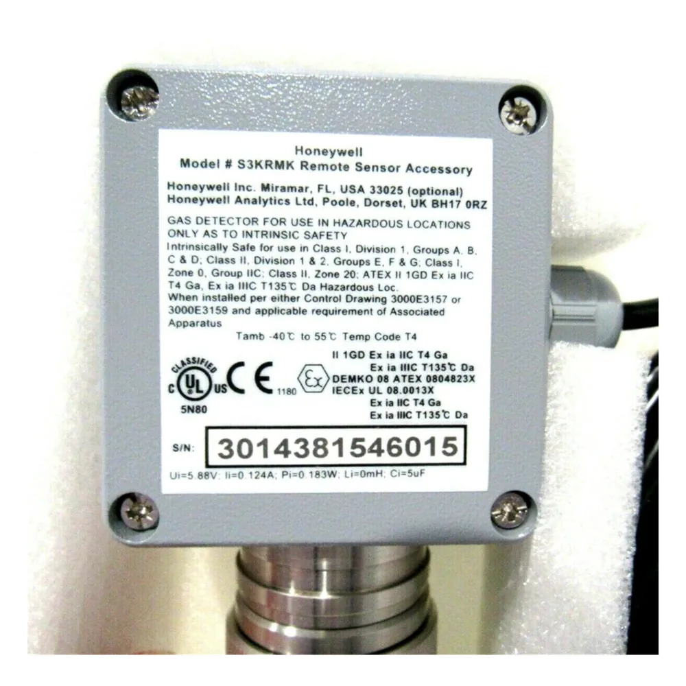 Kit de montaje remoto para sensores electroquímicos tóxicos, distancia hasta 15 metros, compatible con transmisor XNX y serie 3000